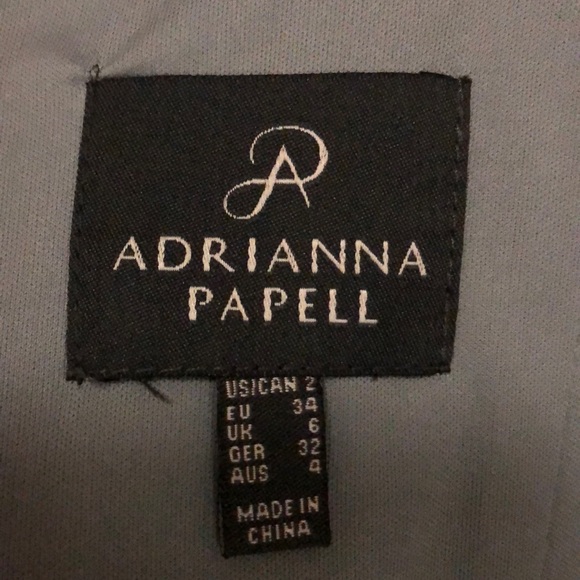 Adrianna Papell Lace dress size 2- sage/grey color from Nordstrom - Picture 4 of 6